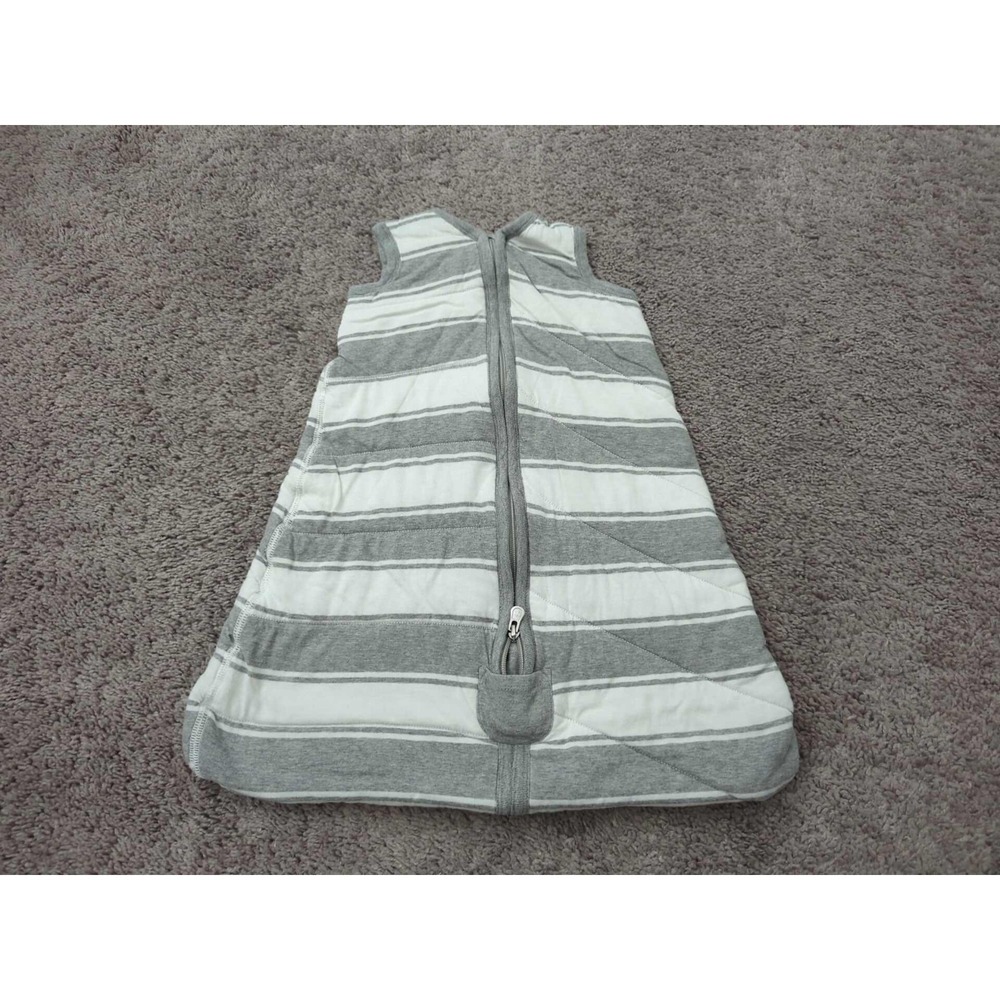 Burt's‎ Bees Baby Blanket Small 0-6M Gray Striped Beekeeper Wearable